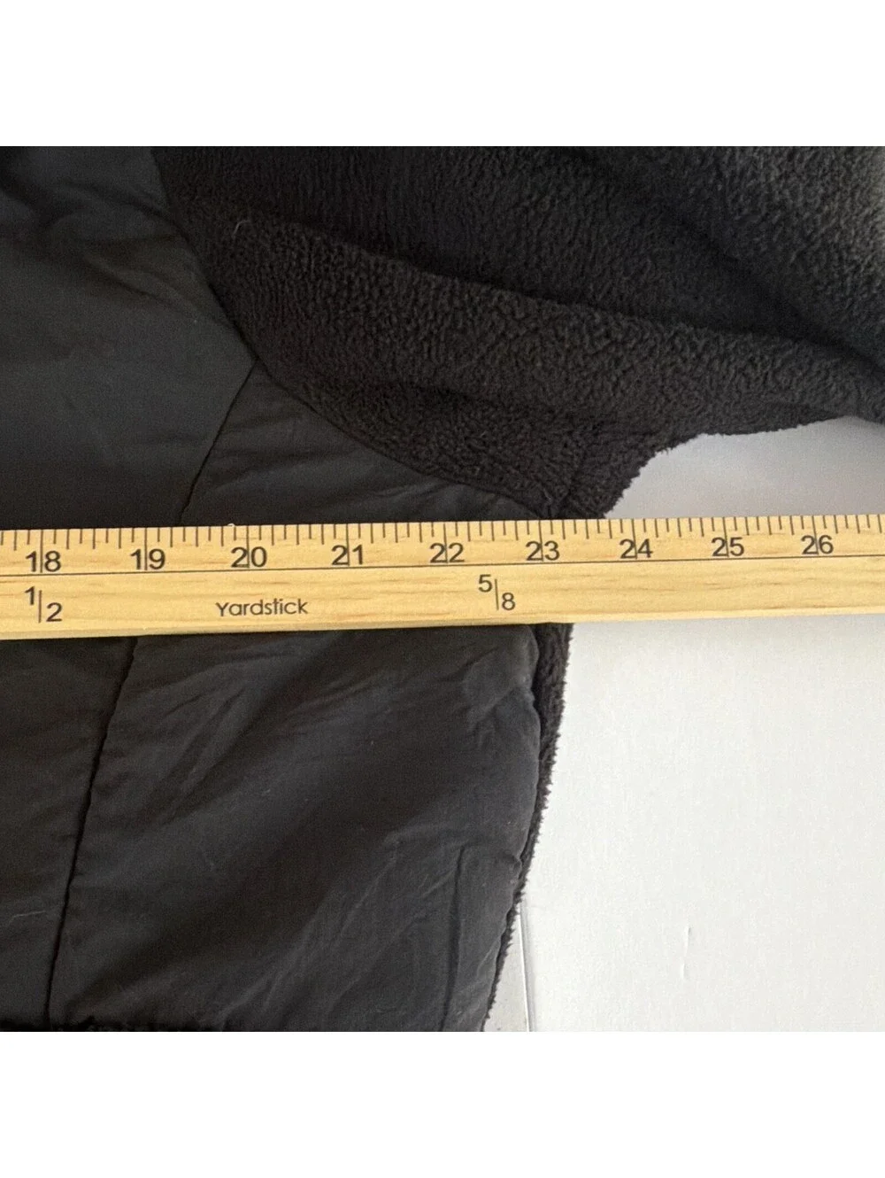 The North Face Men's Black Solid Full Zip Logo Jacket Pockets Stand-Up Size L